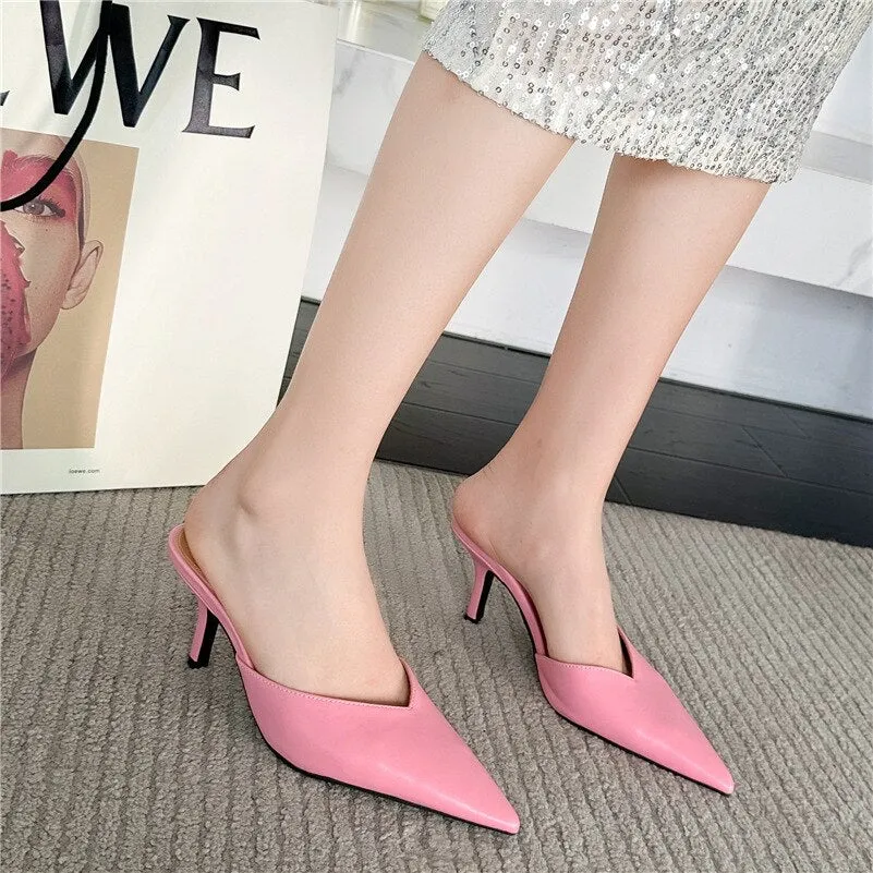 Pointed Toe Kitten heel Shoes