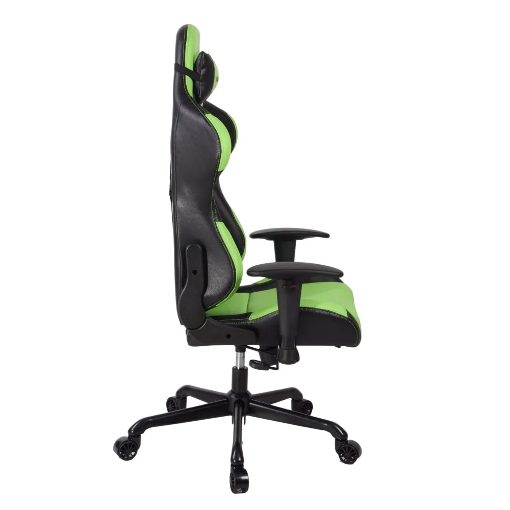 PRO-X SERIES/ 7206 GAMING CHAIR (GREEN & BLACK)