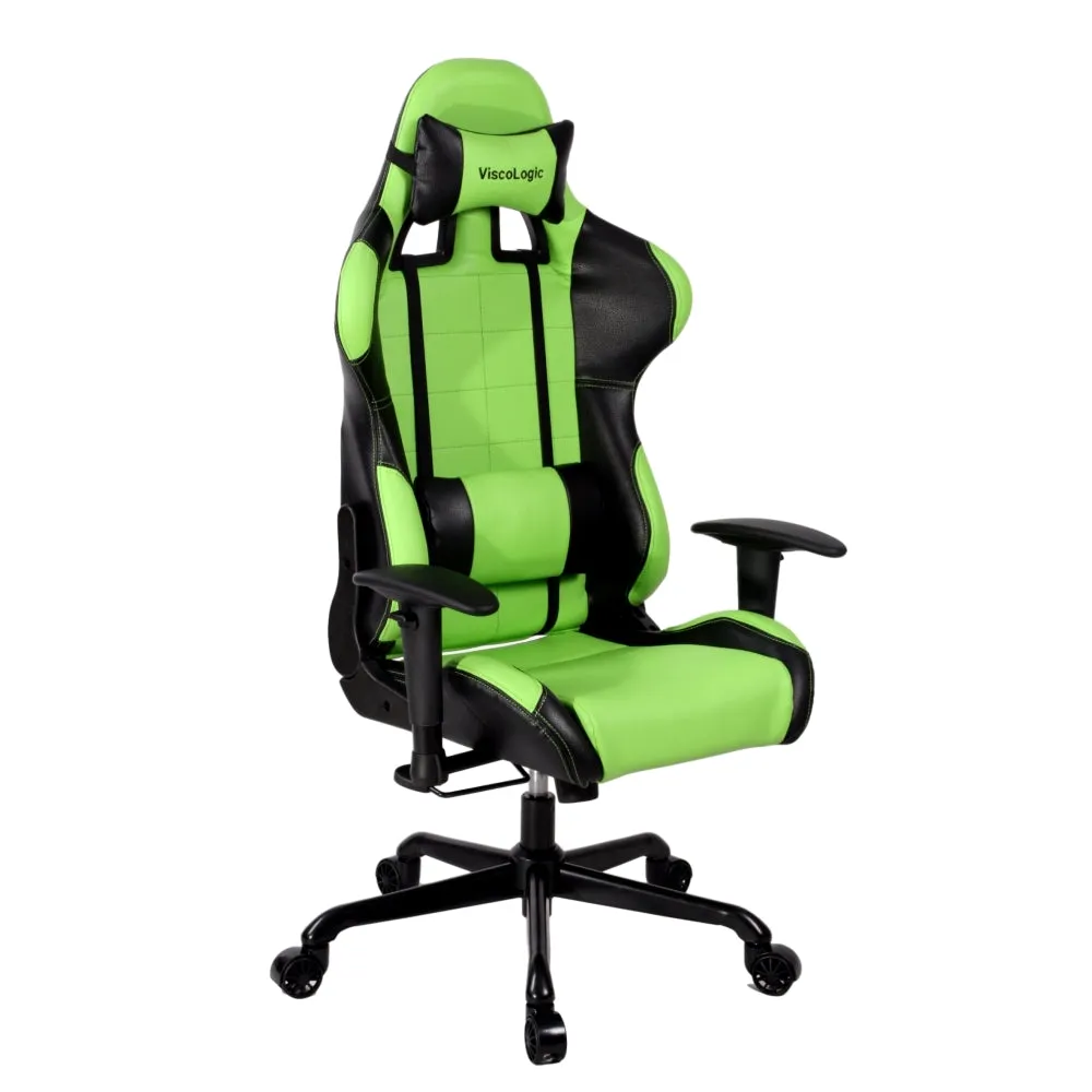 PRO-X SERIES/ 7206 GAMING CHAIR (GREEN & BLACK)