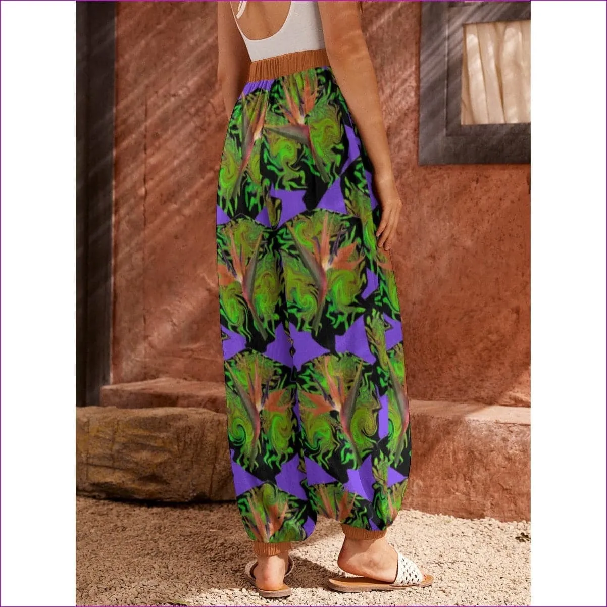 Psychedelic Paradise Womens Carrot Pants