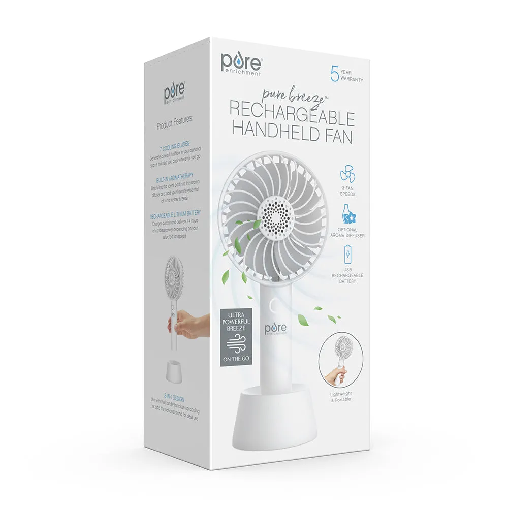 PureBreeze™ Personal Handheld Fan with Base