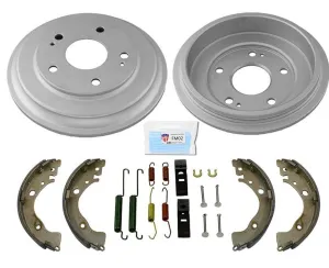 Rear Brake Drums Brake Shoes & Hardware Spring Kit for Honda Civic 2006-2015