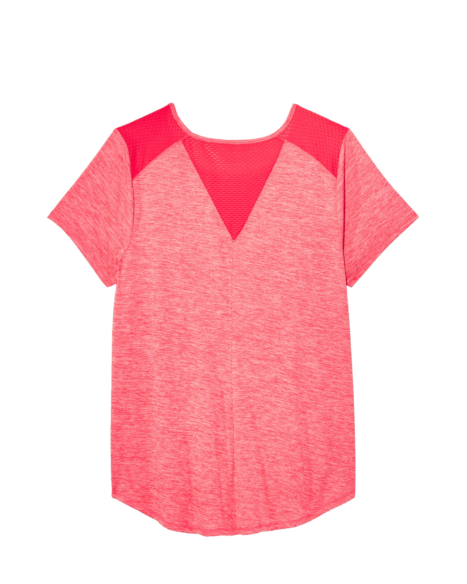 Redbud Tee with Mesh Details | Coral