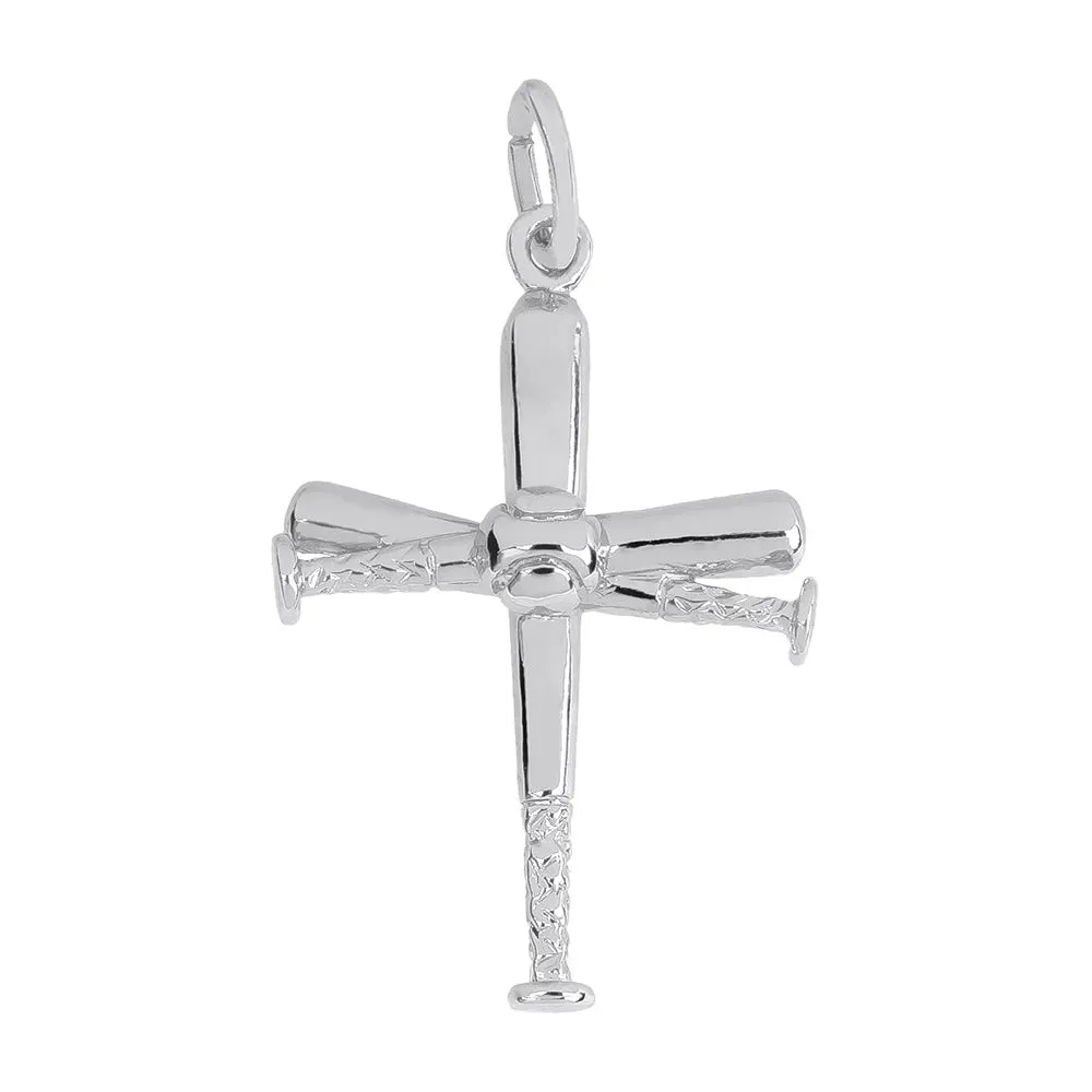 Rembrandt Charms - Baseball Bat Cross Charm - 1891