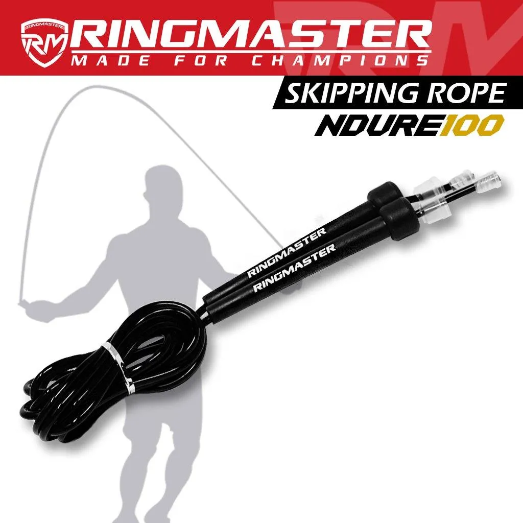 RINGMASTER SPORTS SKIPPING ROPE 2.5m BLACK