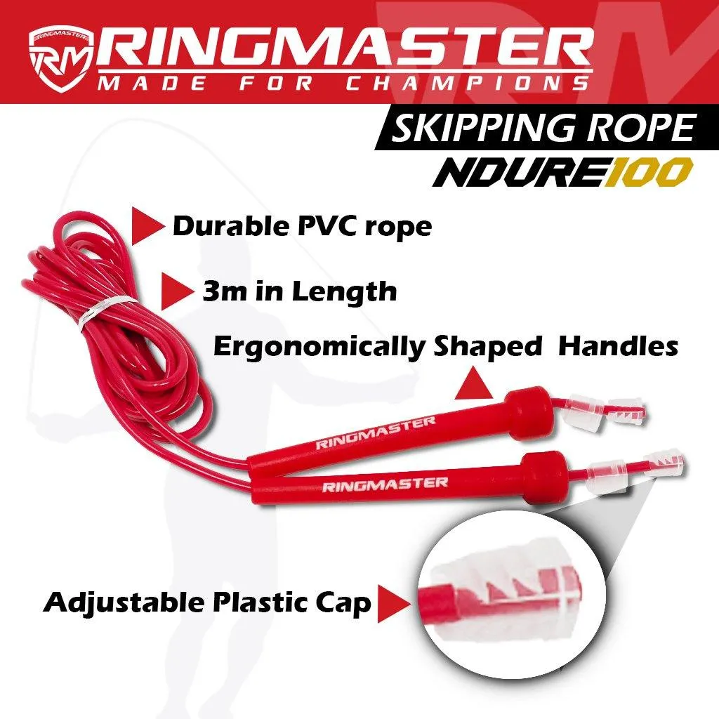 RINGMASTER SPORTS SKIPPING ROPE 2.5M RED