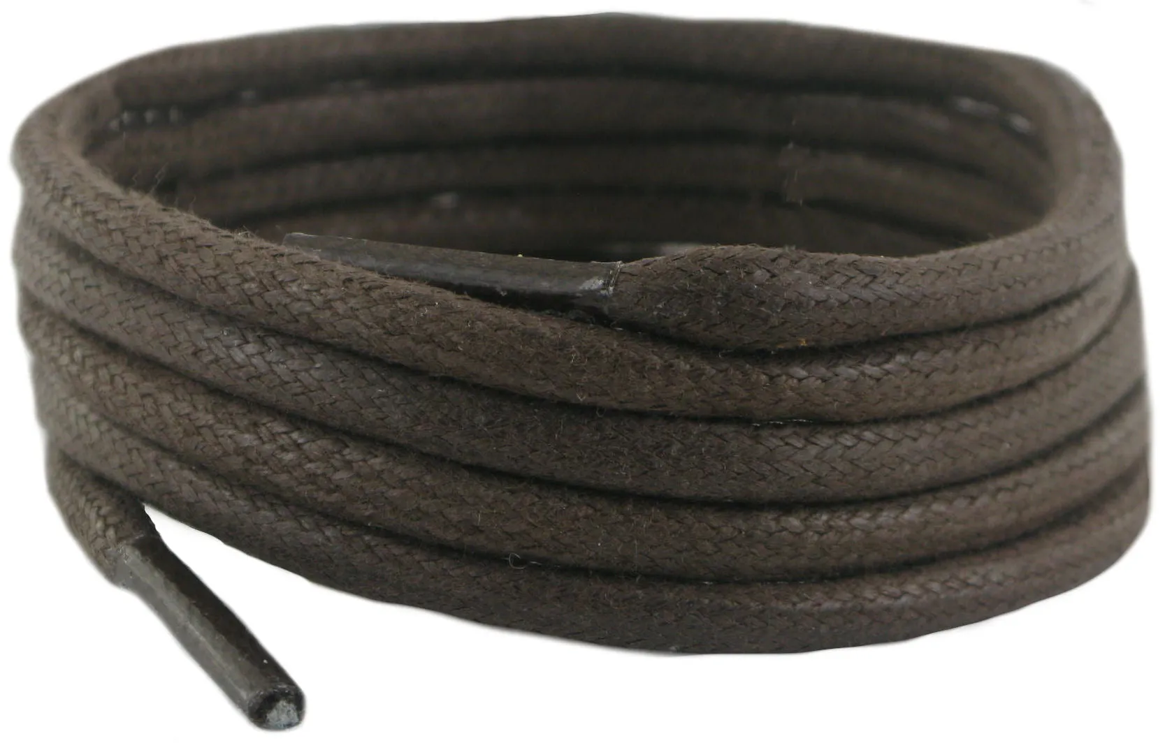 ShoeLaces  Brown waxed cotton 75 cm 3 mm round sold in 1 and 2 Pair Packs