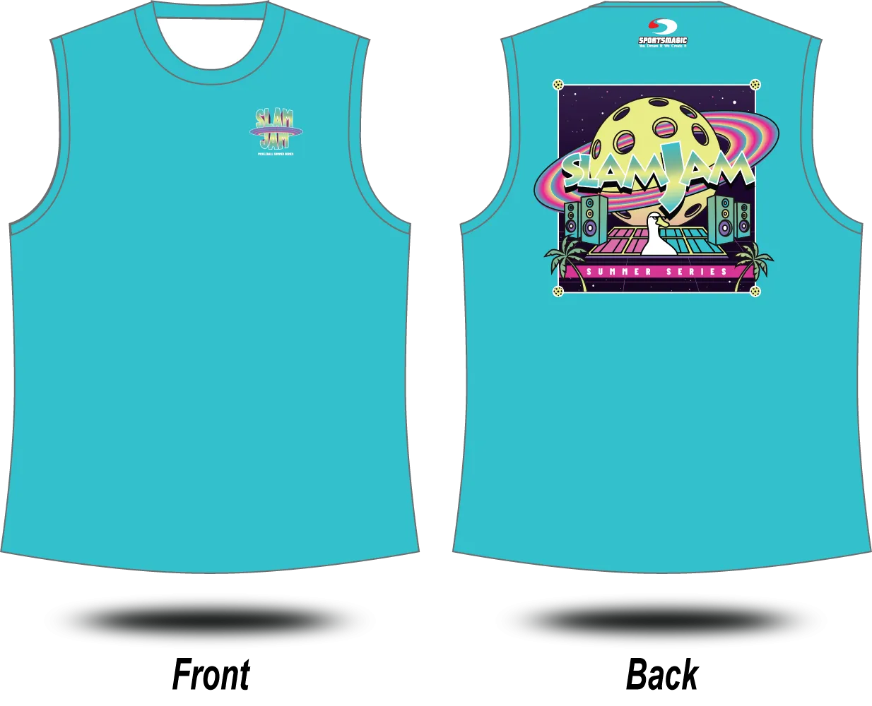 SLAM JAM (Summer Series) - Tank Top (Teal)