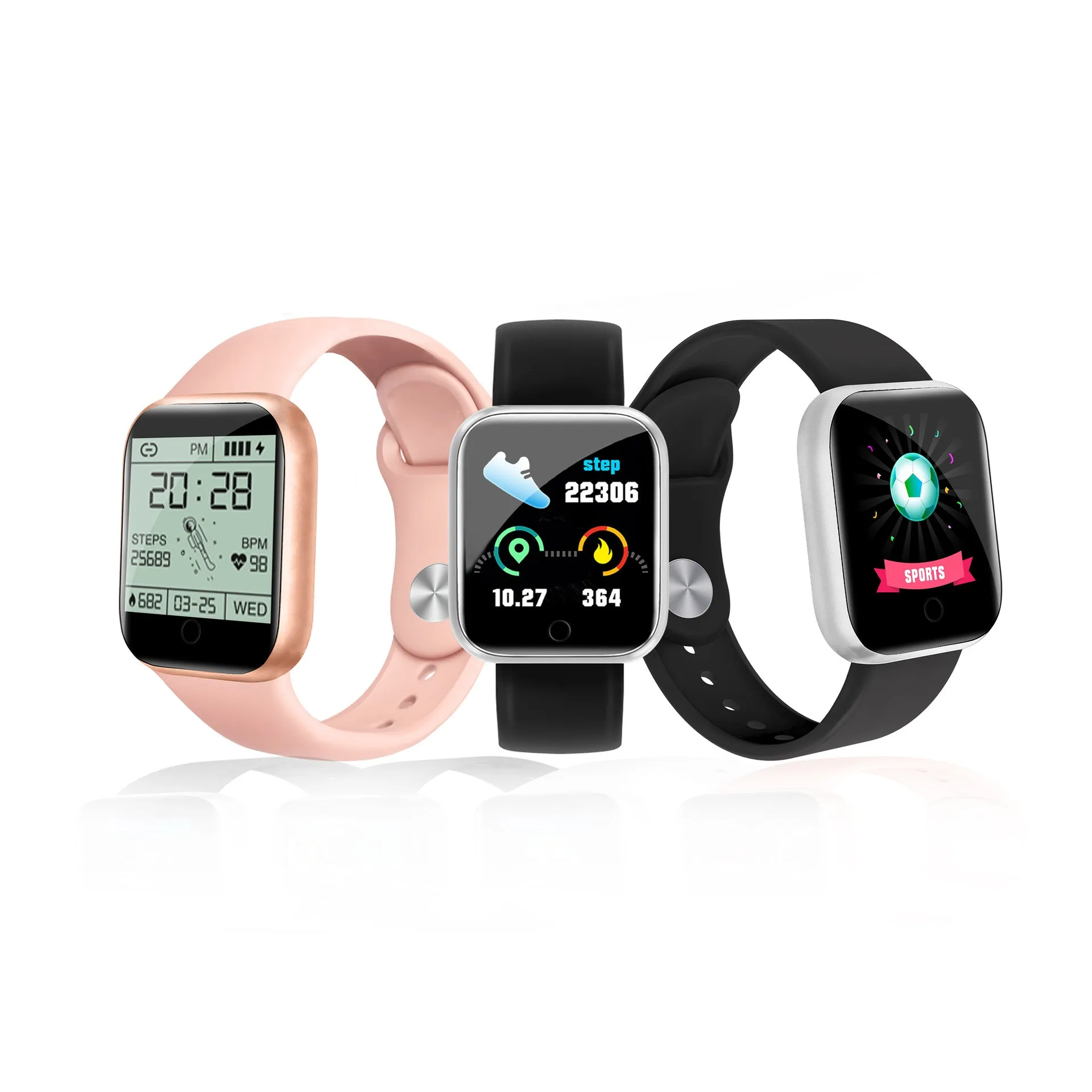 Smart Bracelet 1.44 Smart Bracelet Bluetooth Heart Rate Blood Pressure Bluetooth Sports Bracelet Watch