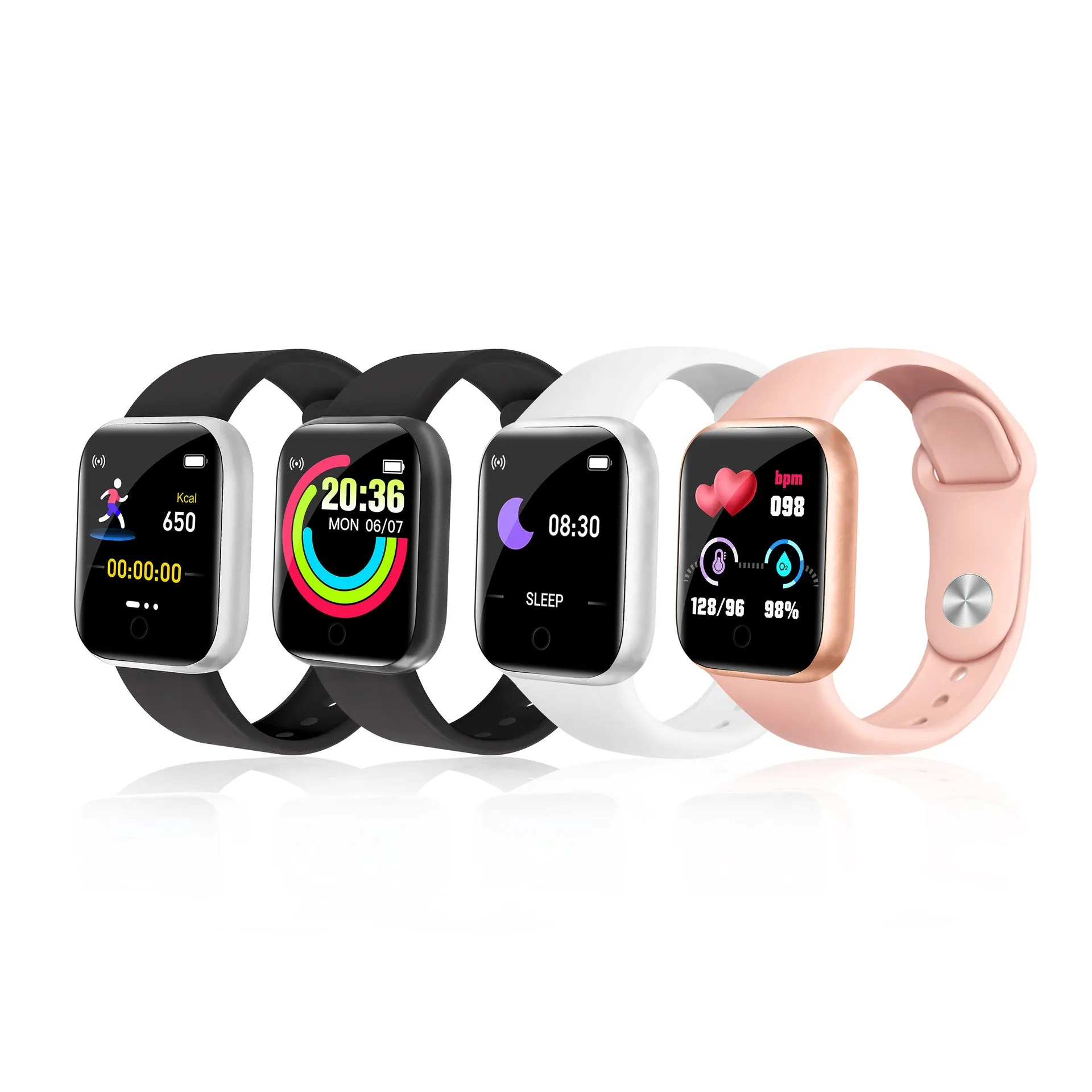 Smart Bracelet 1.44 Smart Bracelet Bluetooth Heart Rate Blood Pressure Bluetooth Sports Bracelet Watch