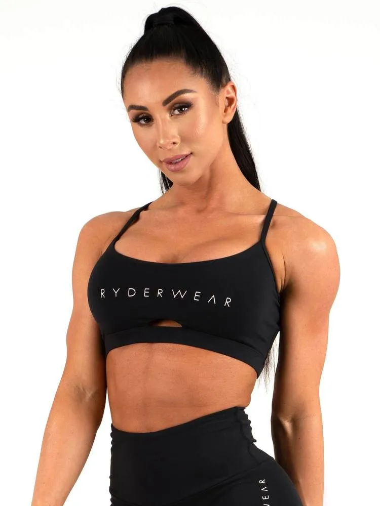 STAPLES SPORTS BRA - BLACK