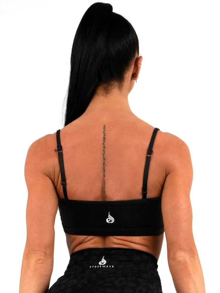 STAPLES SPORTS BRA - BLACK