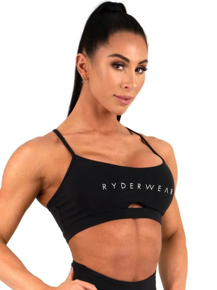 STAPLES SPORTS BRA - BLACK