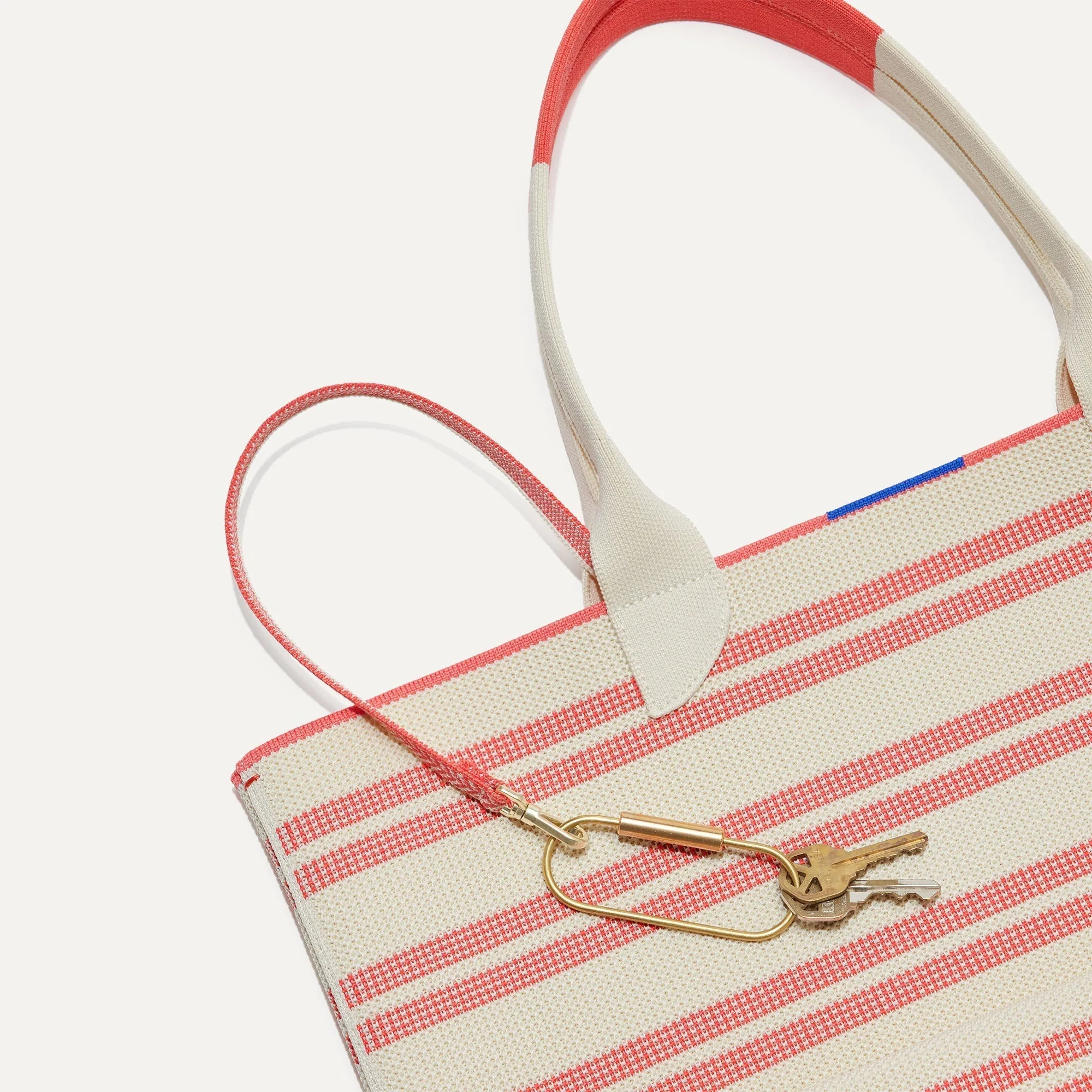 The Lightweight Tote - Coral Stripe