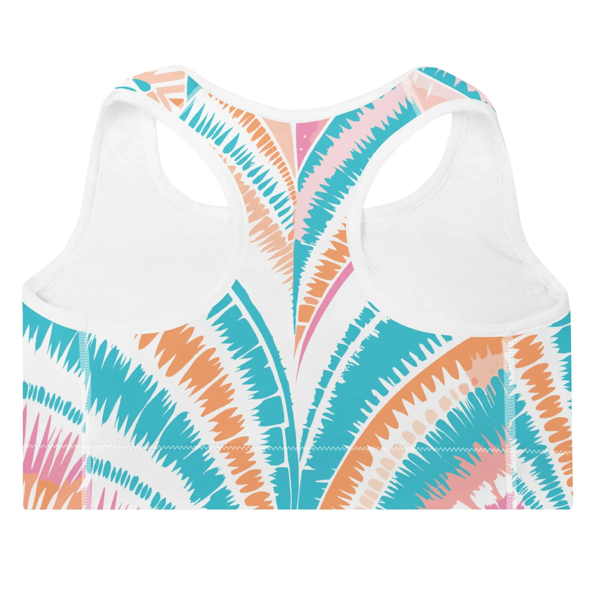 Tie-dye Padded Sports Bra Peachy Ocean Drift