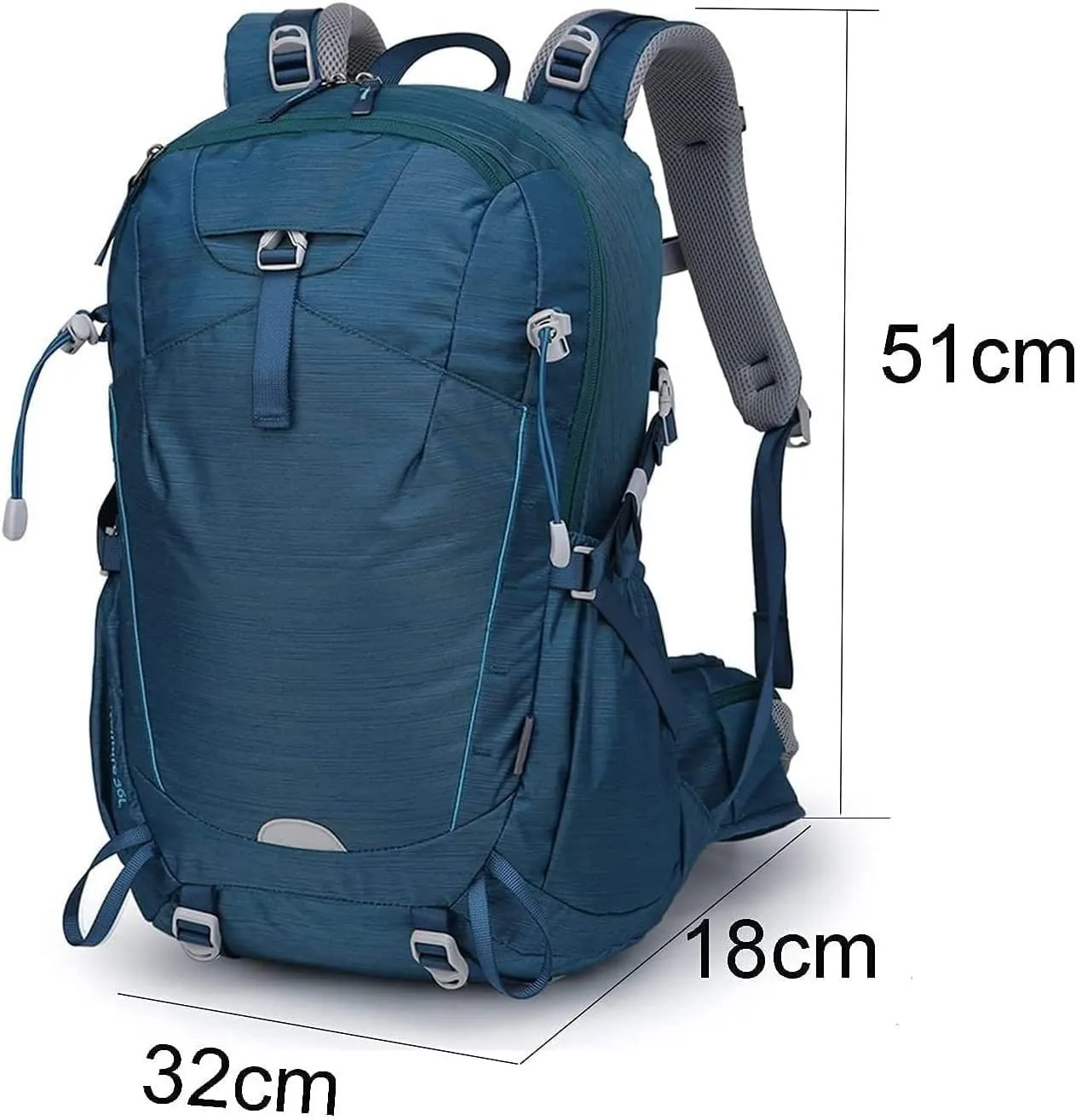 TOEWOE Backpack, Camping Backpack, 35L.