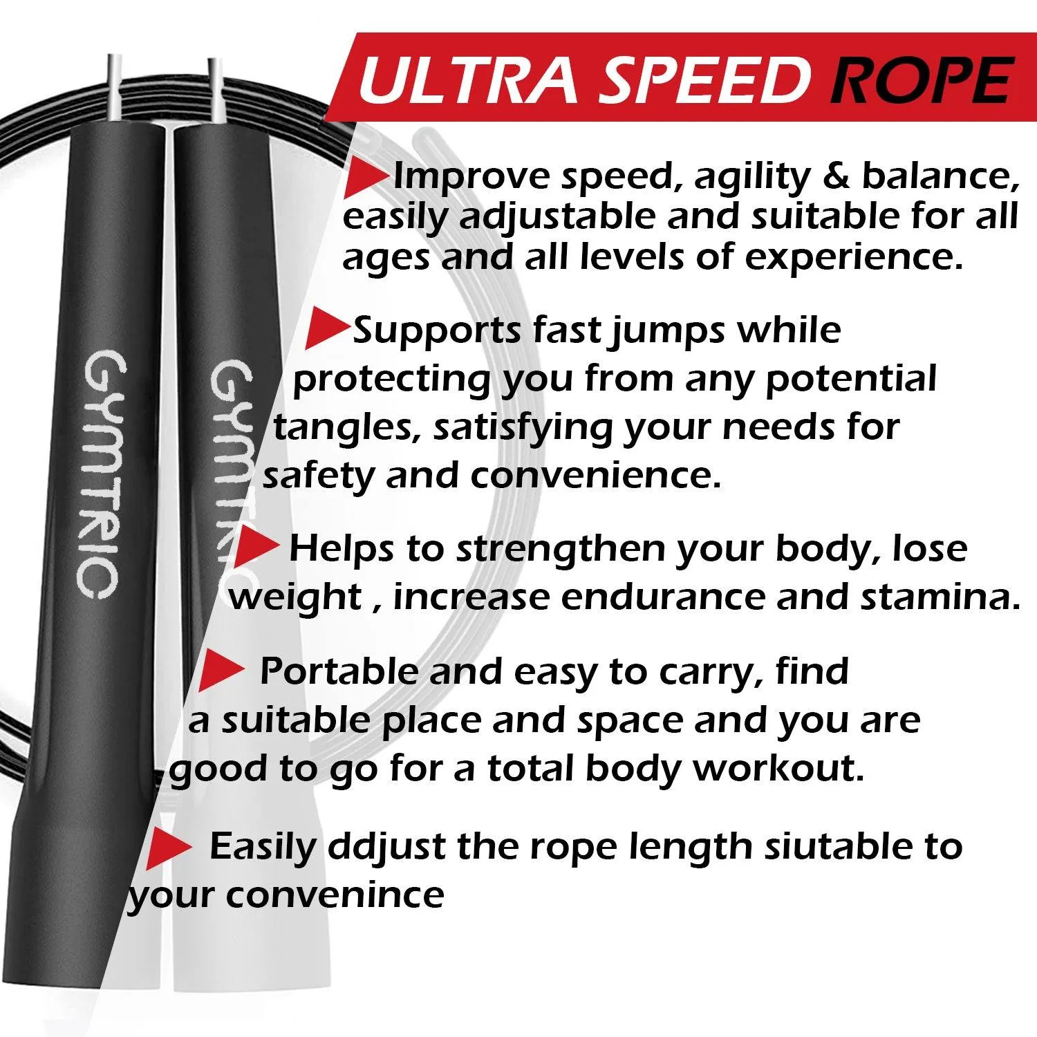 Ultra Speed Rope by RingMaster Sports