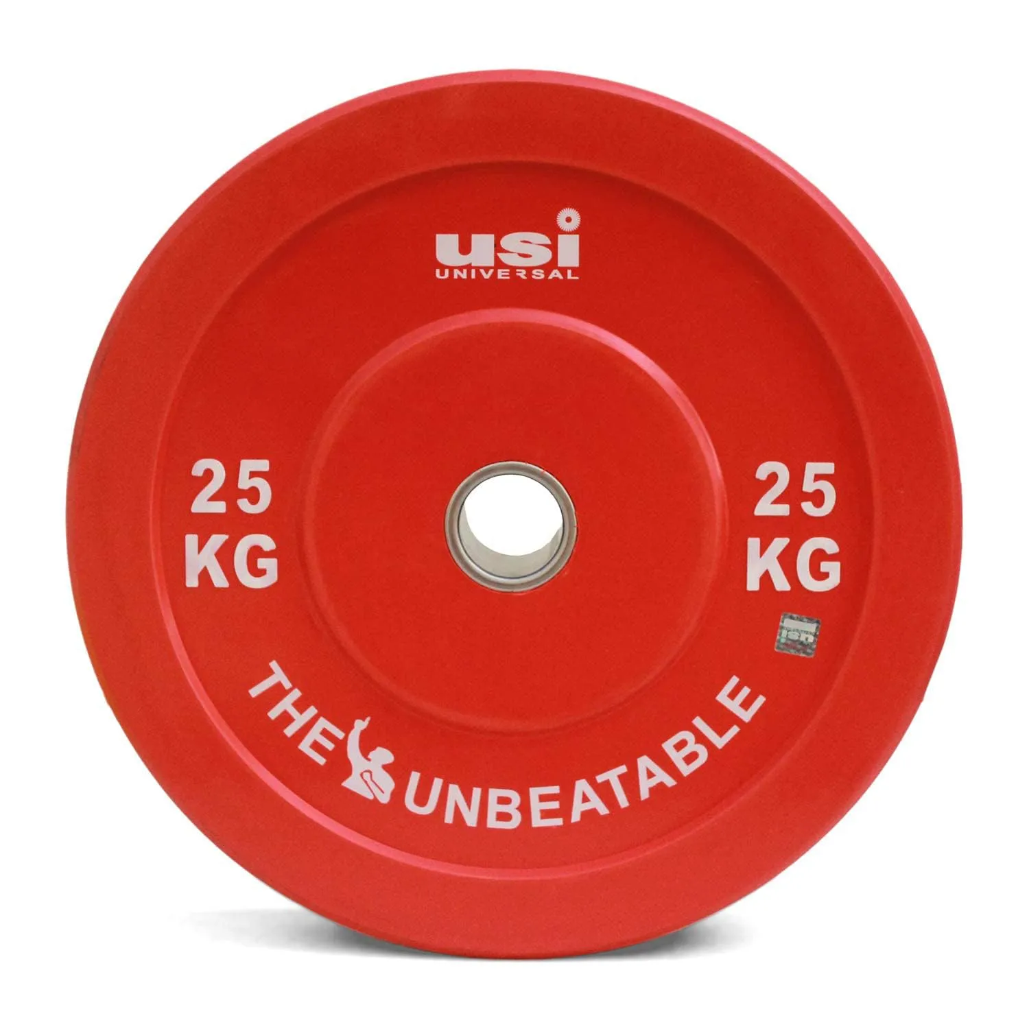 USI UNIVERSAL THE UNBEATABLE Weight Plates, BP Rubber Bumper Olympic Weight Plates Without Hub 51mm, Thick Plates With Medium Bounce, Ideal For Cross Training, Weight Lifting, 450mm Dia (Blue-20 Kg)