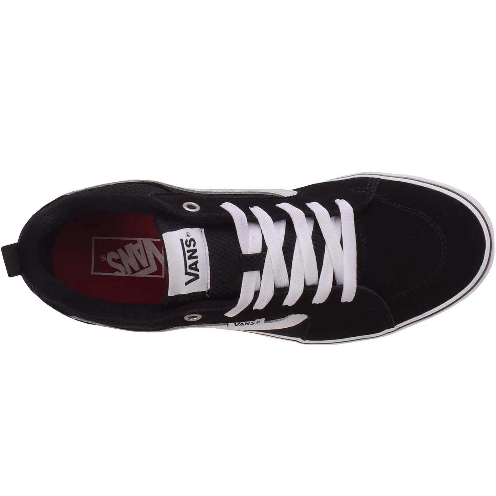 Vans Mens Filmore Low Trainers - Black/White