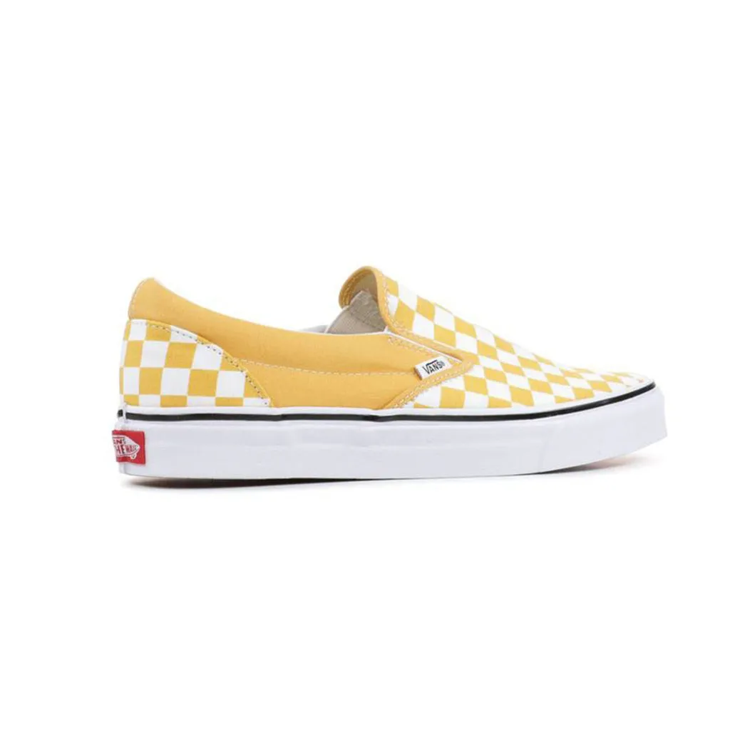 Vans Slip On - Checkerboard Ochre/White