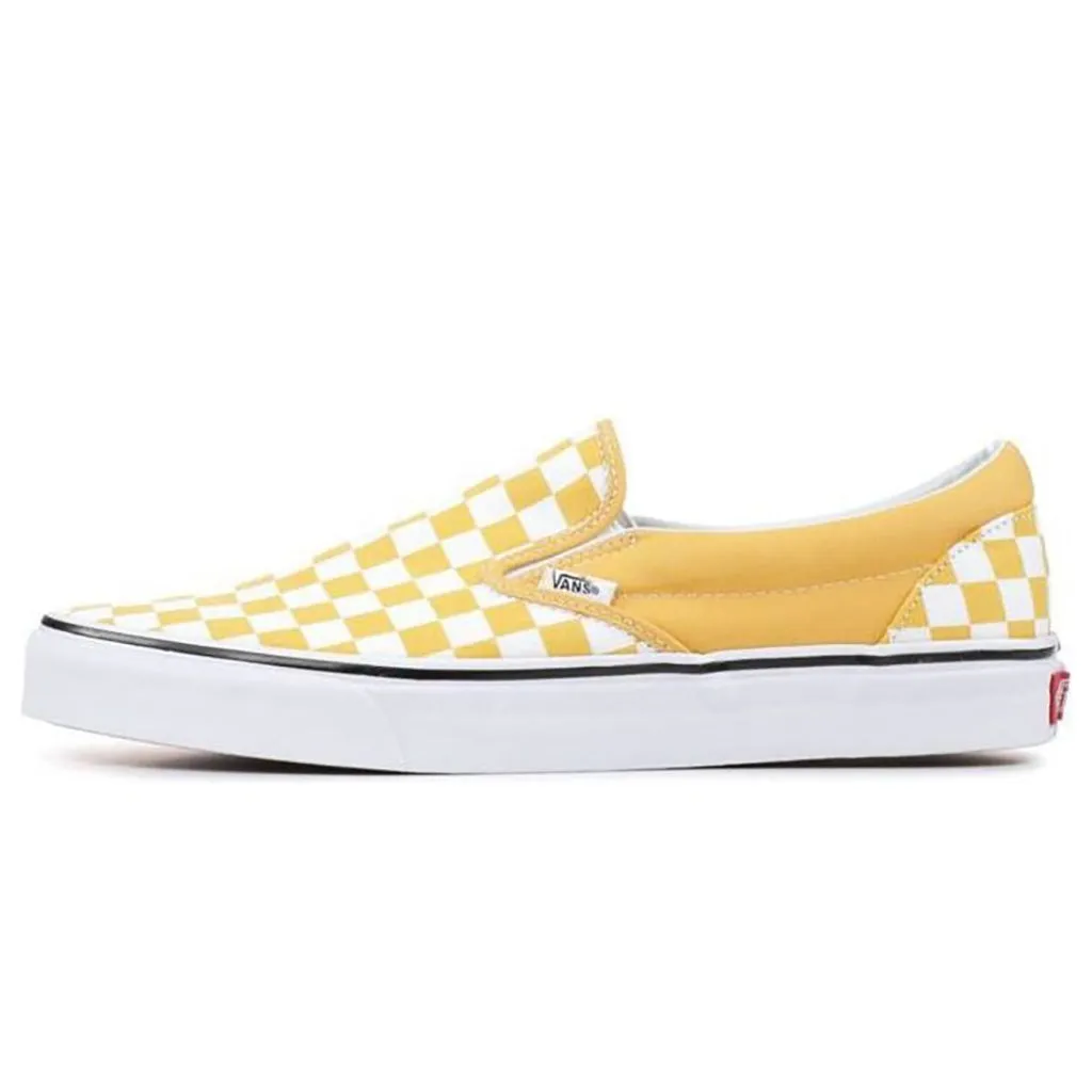 Vans Slip On - Checkerboard Ochre/White