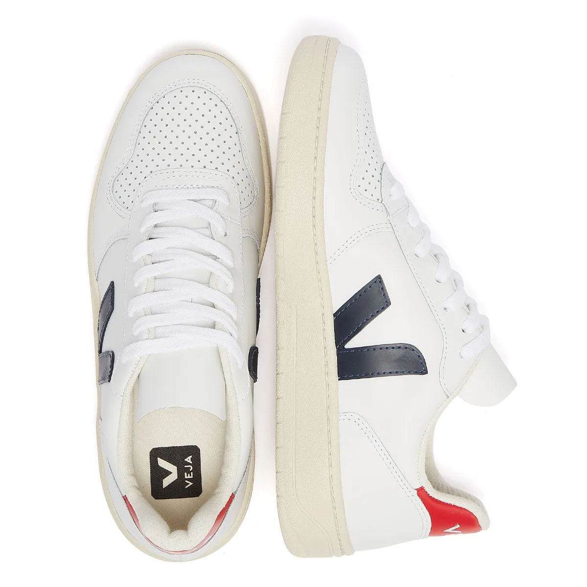 Veja V-10  Womens Extra White / Nautico Pekin Trainers