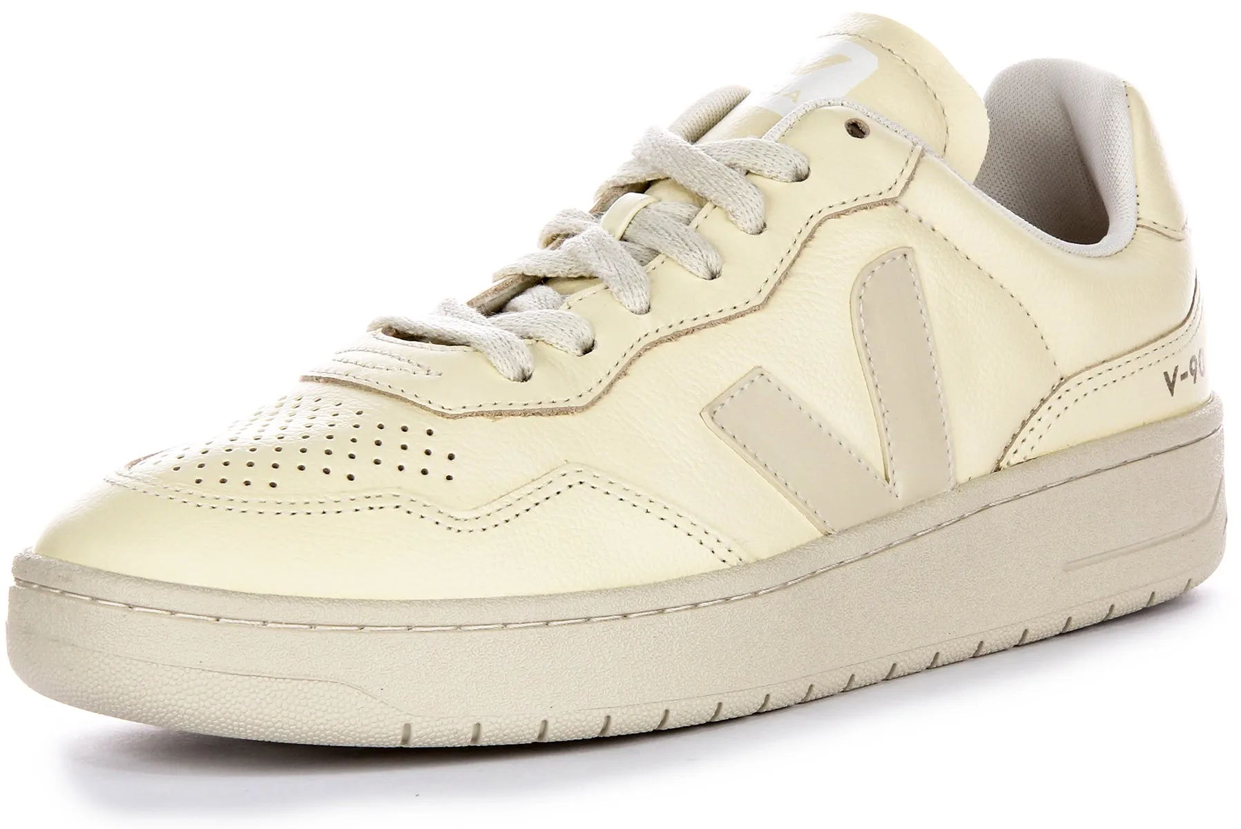 Veja V 90 Leather In Cream For Women