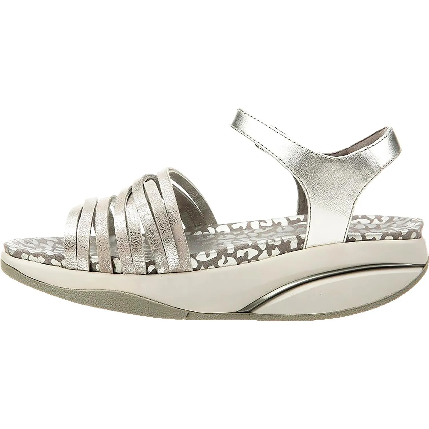 Women's MBT Kaweria 6 Silver Leather