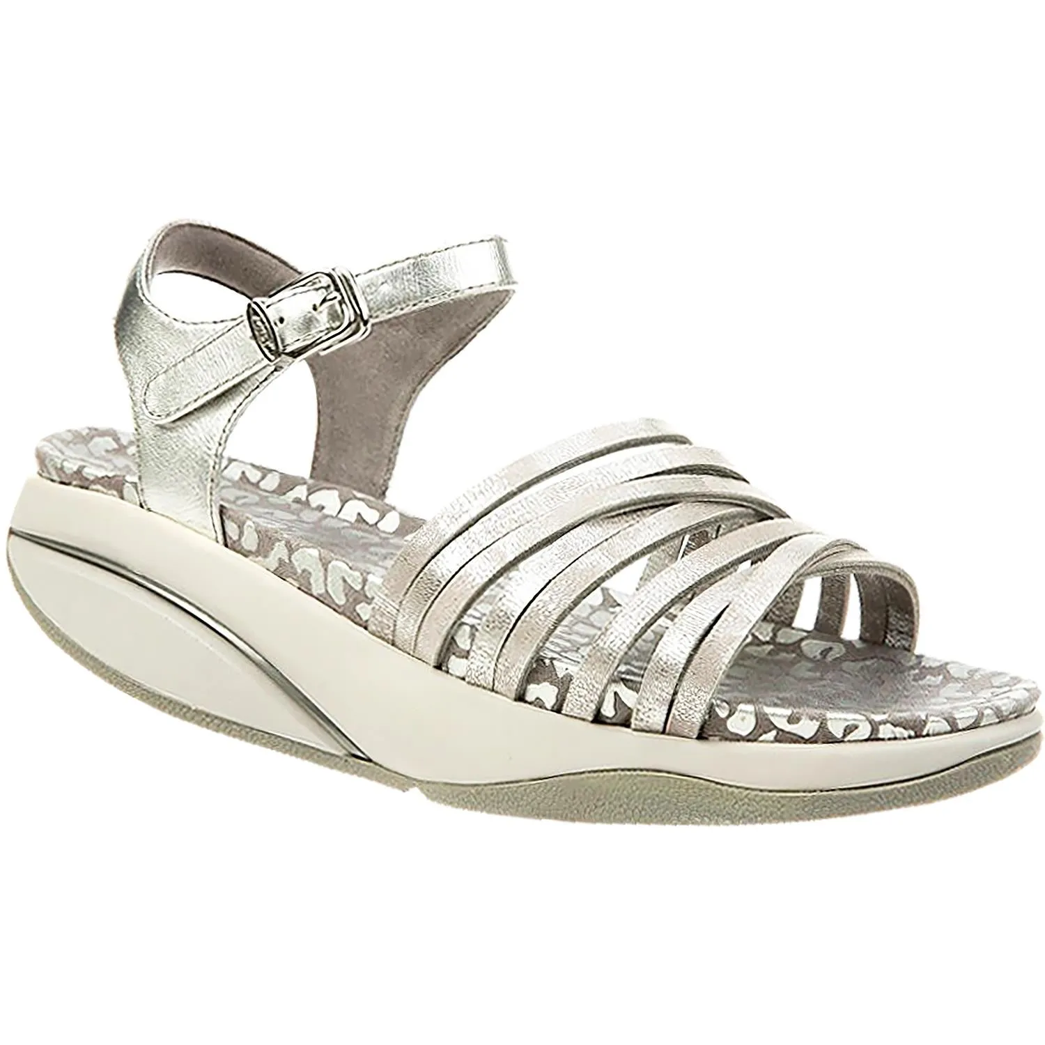 Women's MBT Kaweria 6 Silver Leather