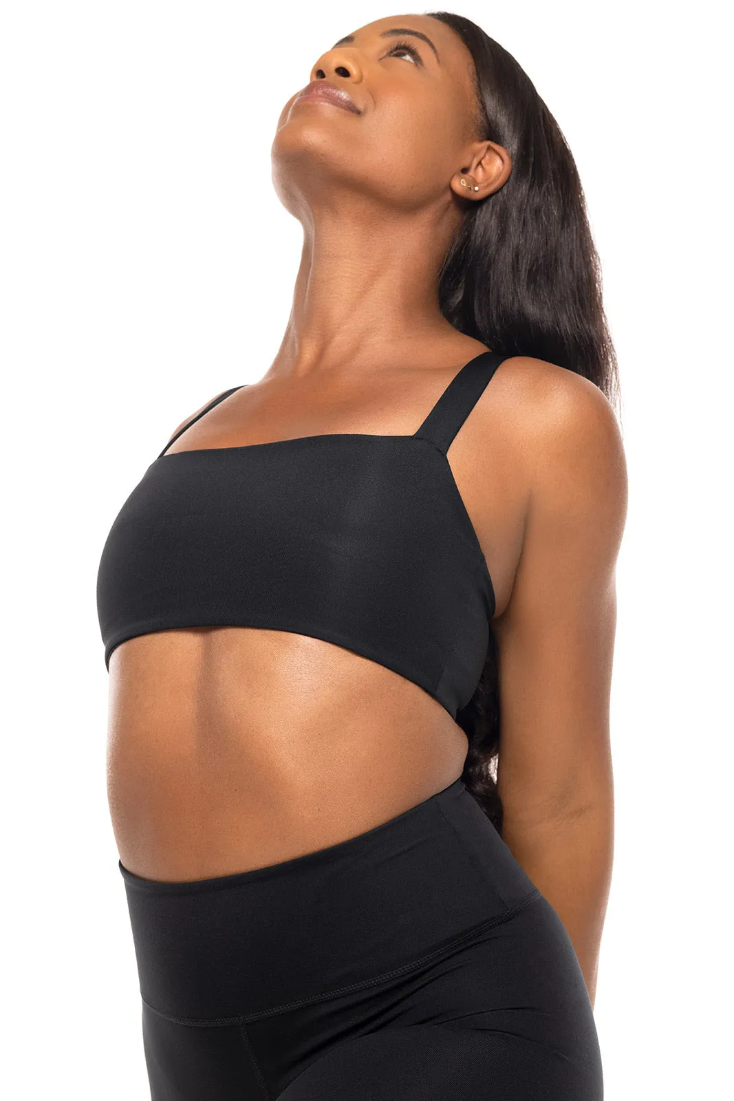 Women's Shavasana Yoga Sports Bra  |  Black