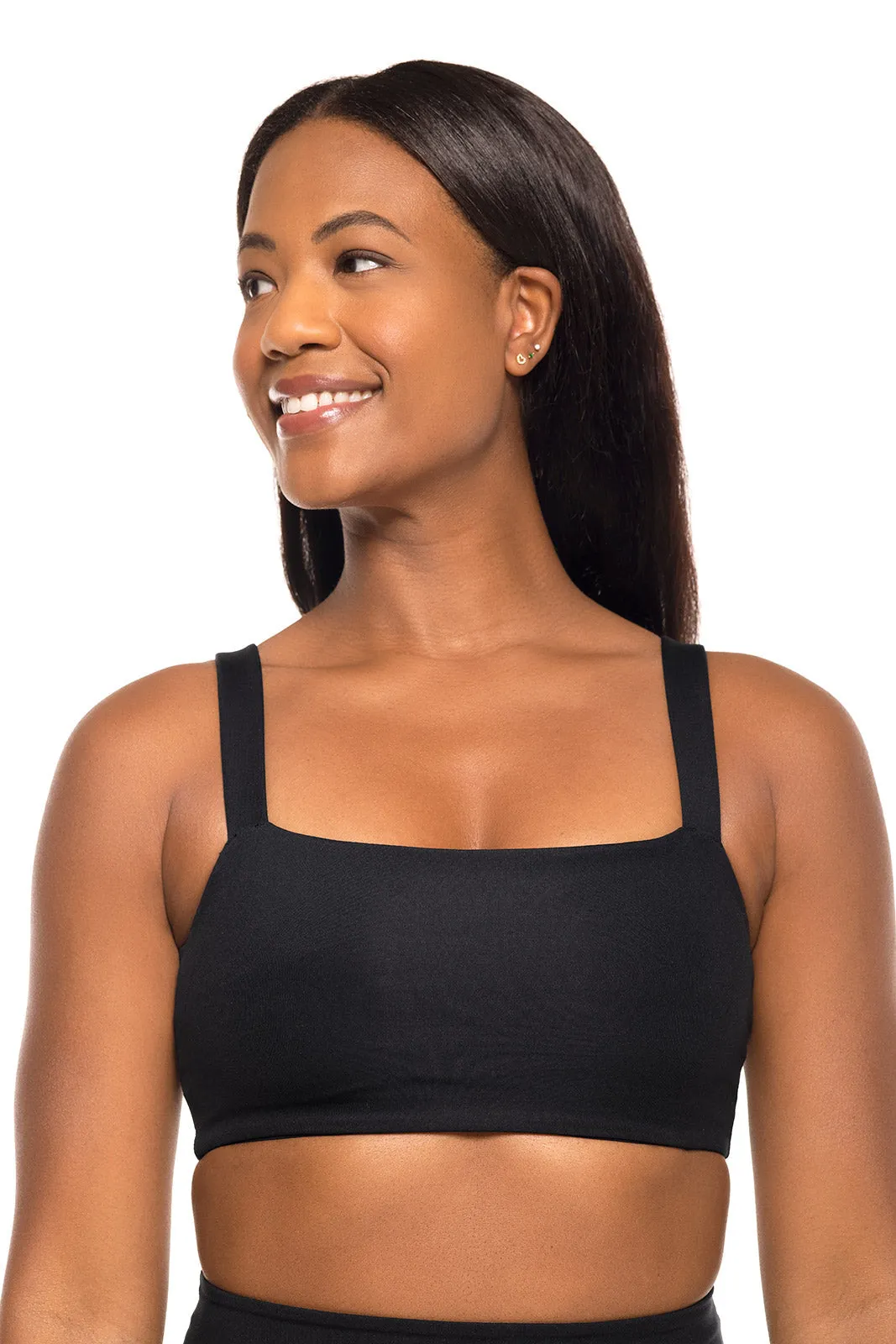 Women's Shavasana Yoga Sports Bra  |  Black