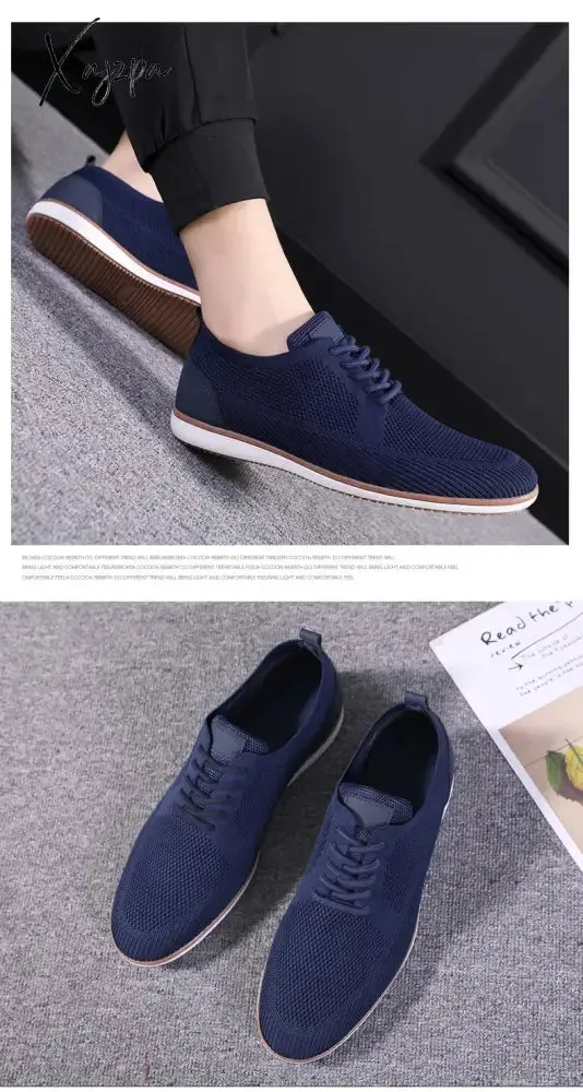 Xajzpa - Original Men's Shoes High Quality Casual Shoes Men Slip-On Sneakers Man Running Shoes Breathable Tenis Shoes Summer