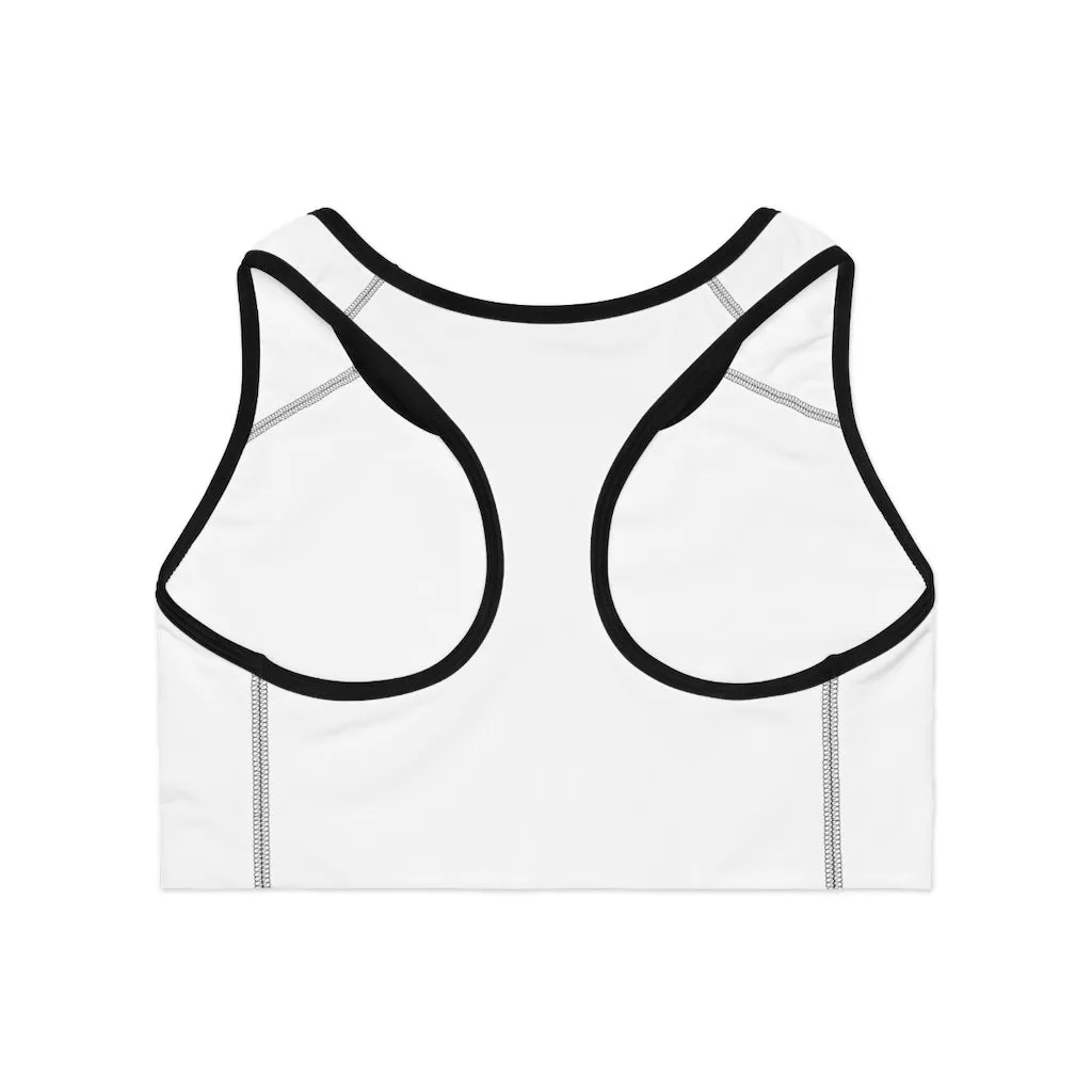 Yellow Flower Sports Bra (AOP)