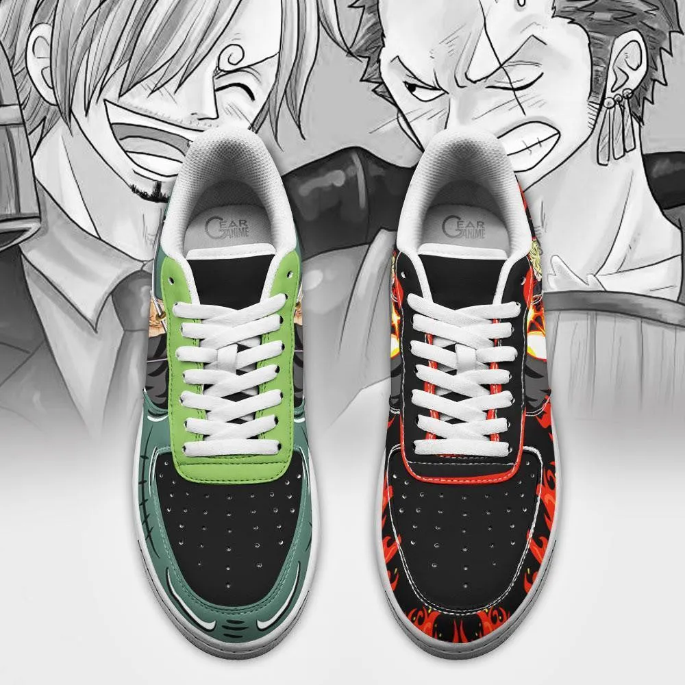 Zoro and Sanji Air Sneakers Custom Anime OP Shoes